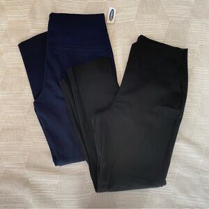 2 Pairs | Black & Navy Cropped Pants